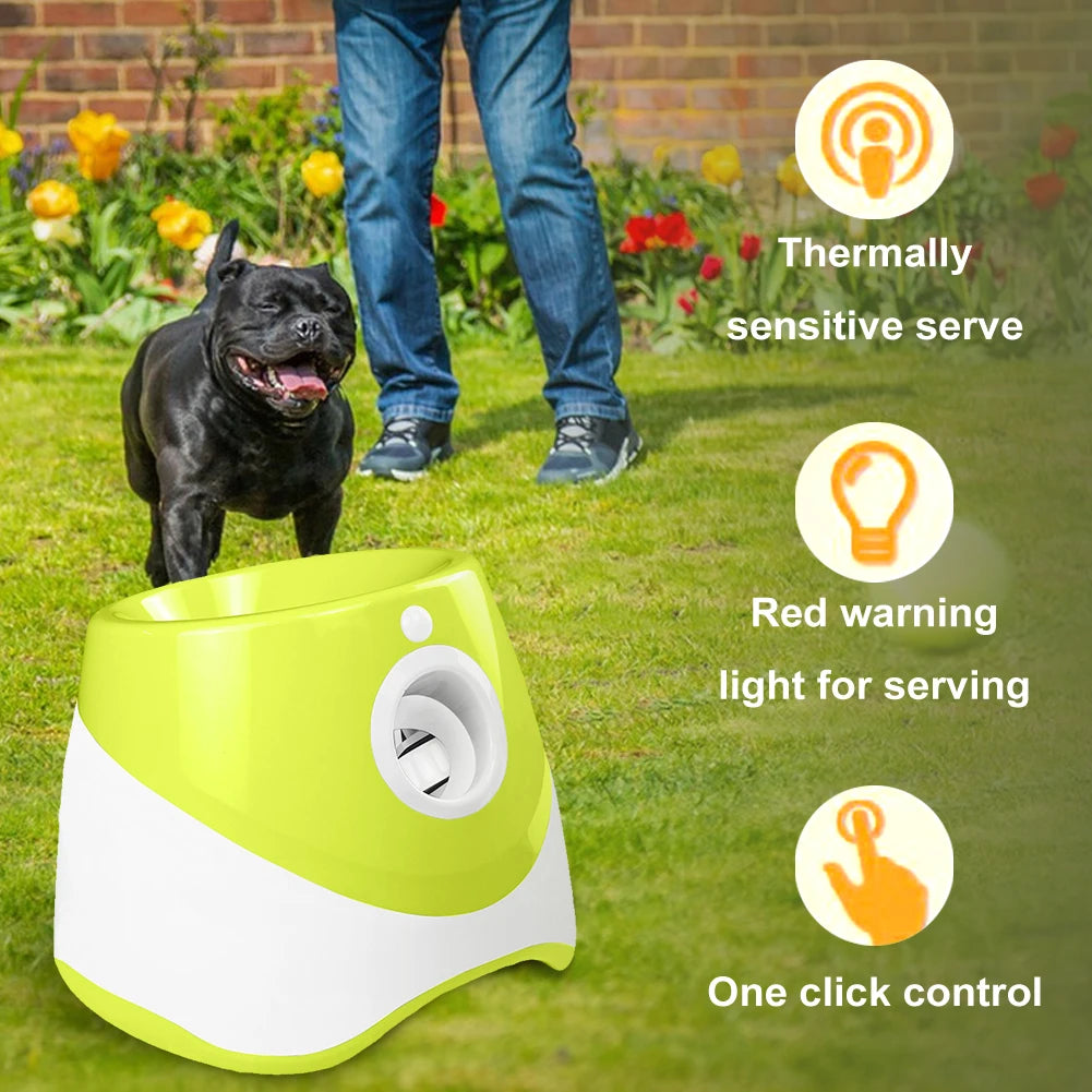 Dog Tennis Launcher Automatic Ball Launcher Catapult Fun for Pets Outdoor Indoor Play