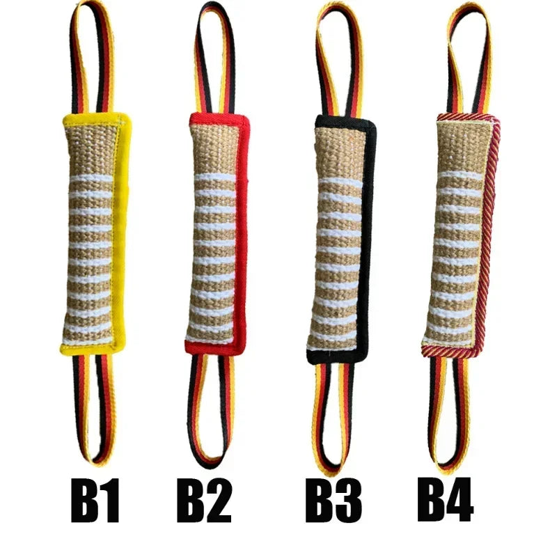 Durable Hemp Dog Tug Stick for Chewing and Training