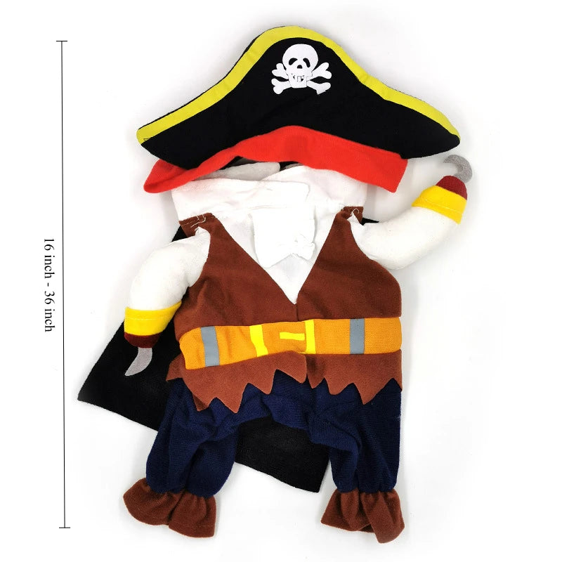 Cute Pirate Costume for Dogs and Cats Year-Round Fun