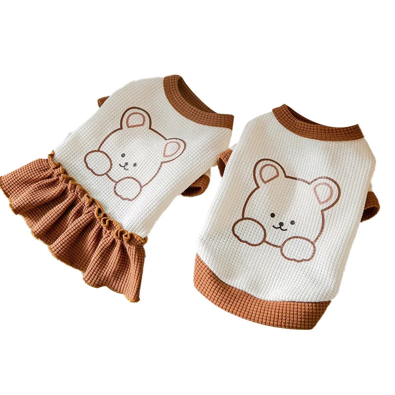Cute Bear Dress for Dogs and Cats Pet Costume Outfit