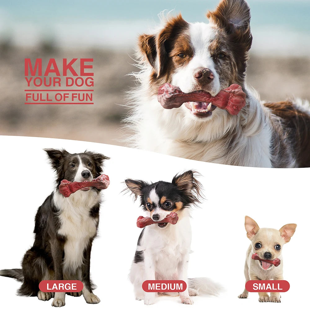 Indestructible Bone-Shaped Dog Toy for Aggressive Chewers