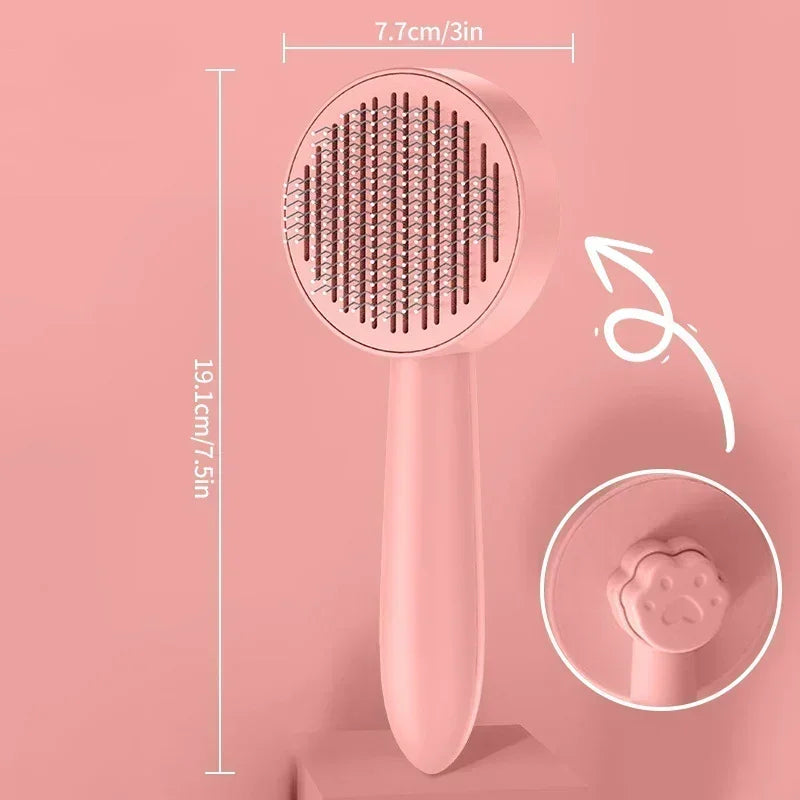 Self Cleaning Pet Slicker Brush for Dogs and Cats