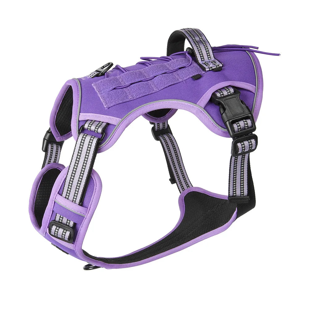 Reflective Tactical Dog Harness for Safe Training and Walking