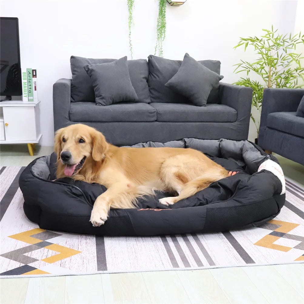 Comfortable Waterproof Dog Bed with Removable Cushion and Oxford Cover