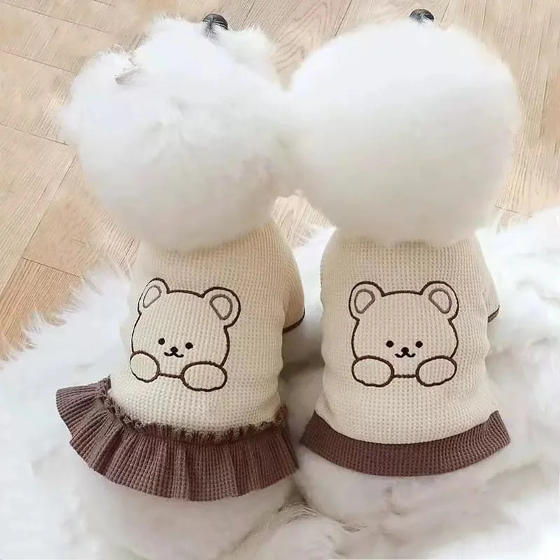 Cute Bear Dress for Dogs and Cats Pet Costume Outfit