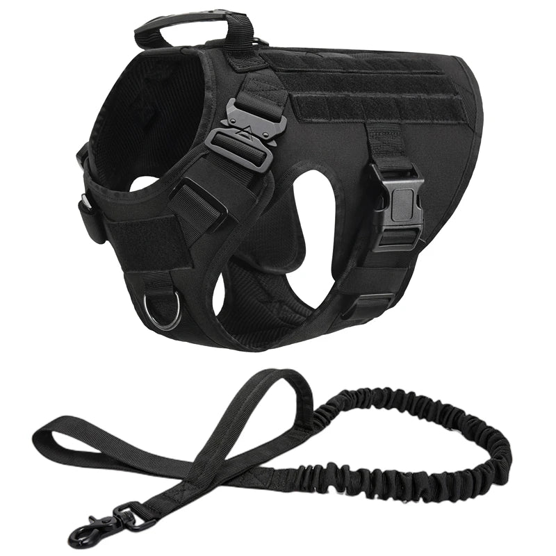 Tactical Dog Harness and Leash Set for All Breeds