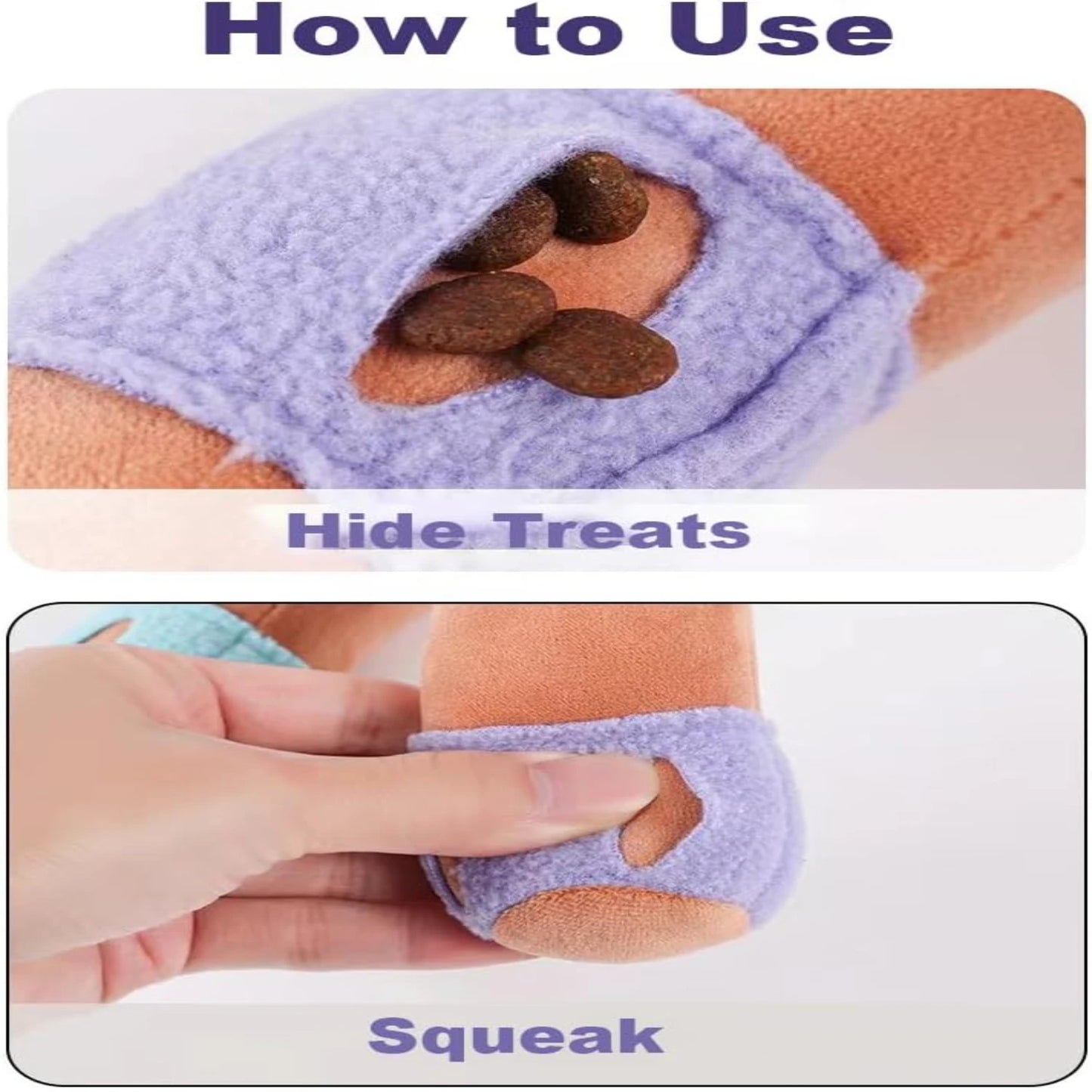 Engaging Interactive Nunchaku Squeak Toy for Puppies and Dogs