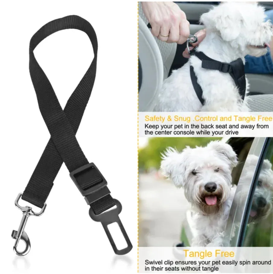 Adjustable Pet Dog Seat Belt Leash Safety Harness 2 Pack