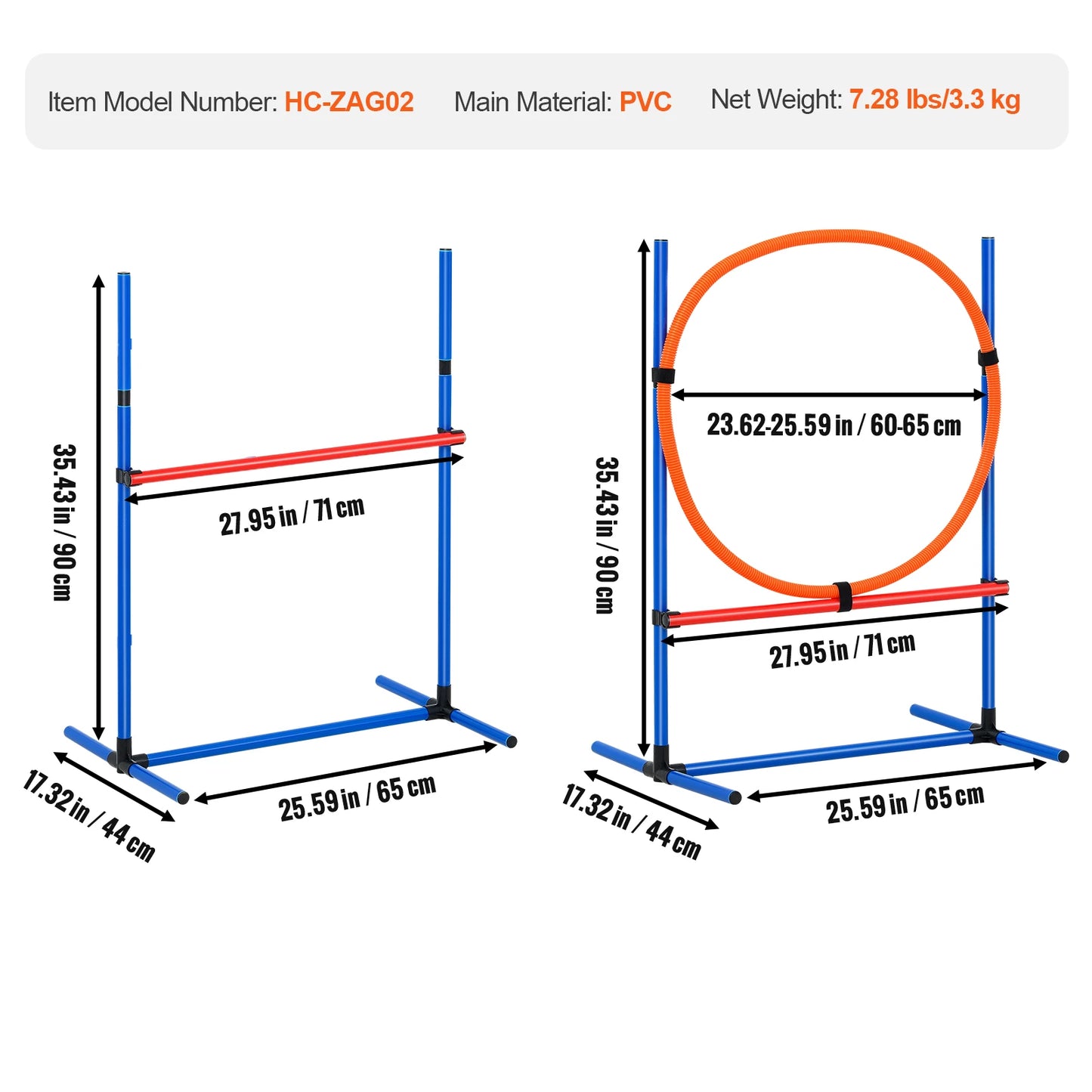VEVOR Dog Agility Training Equipment Set for Active Pups