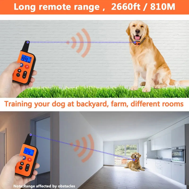Electric Dog Training Collar with Remote Control for All Dogs