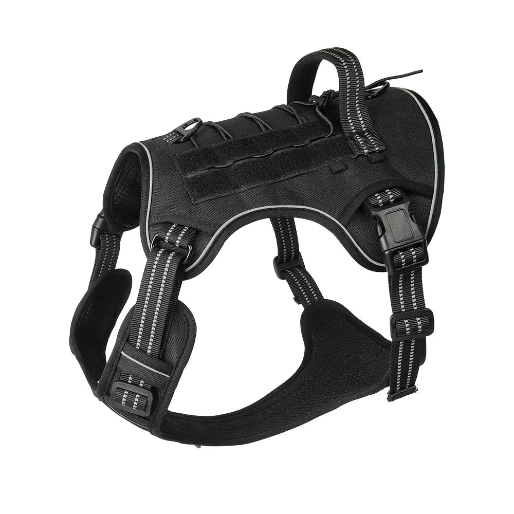 Reflective Tactical Dog Harness for Training and Safety