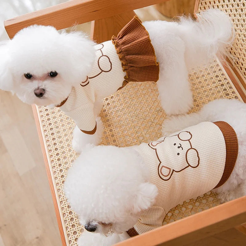 Cute Bear Dress for Dogs and Cats Pet Costume Outfit