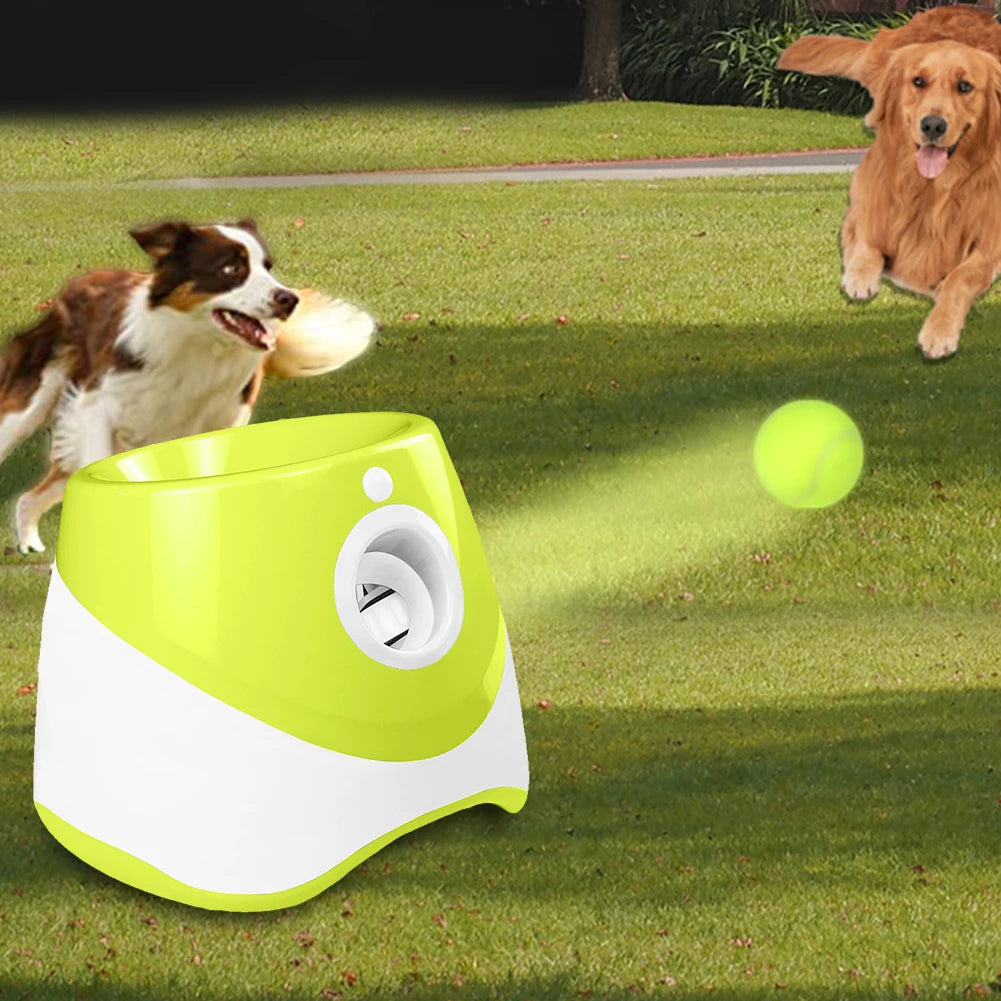 Dog Tennis Launcher Automatic Ball Launcher Catapult Fun for Pets Outdoor Indoor Play