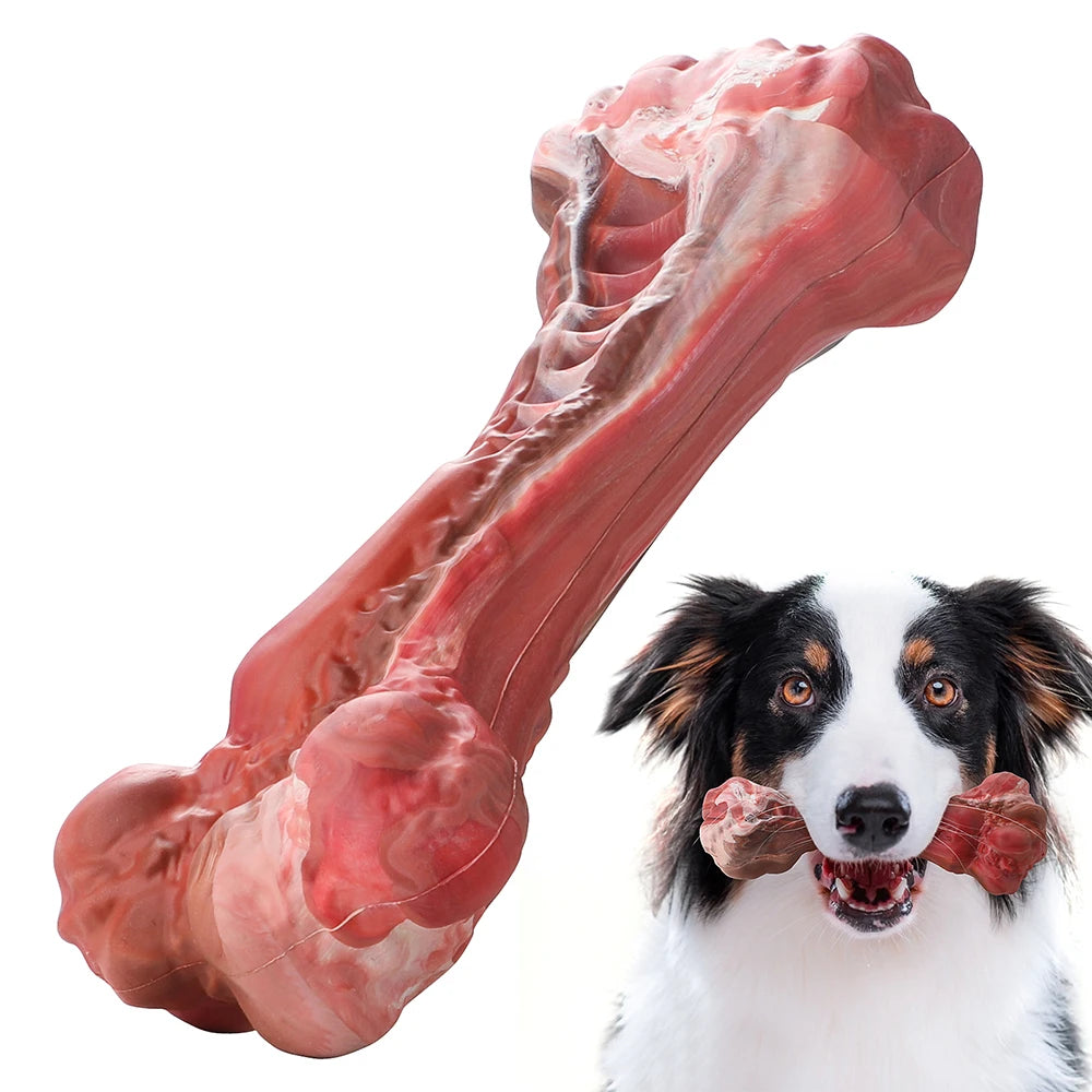 Indestructible Bone-Shaped Dog Toy for Aggressive Chewers