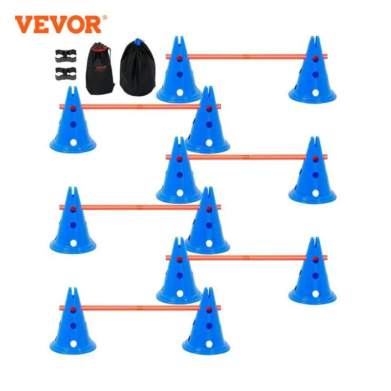 VEVOR Dog Agility Hurdle Cone Set for Training Fun