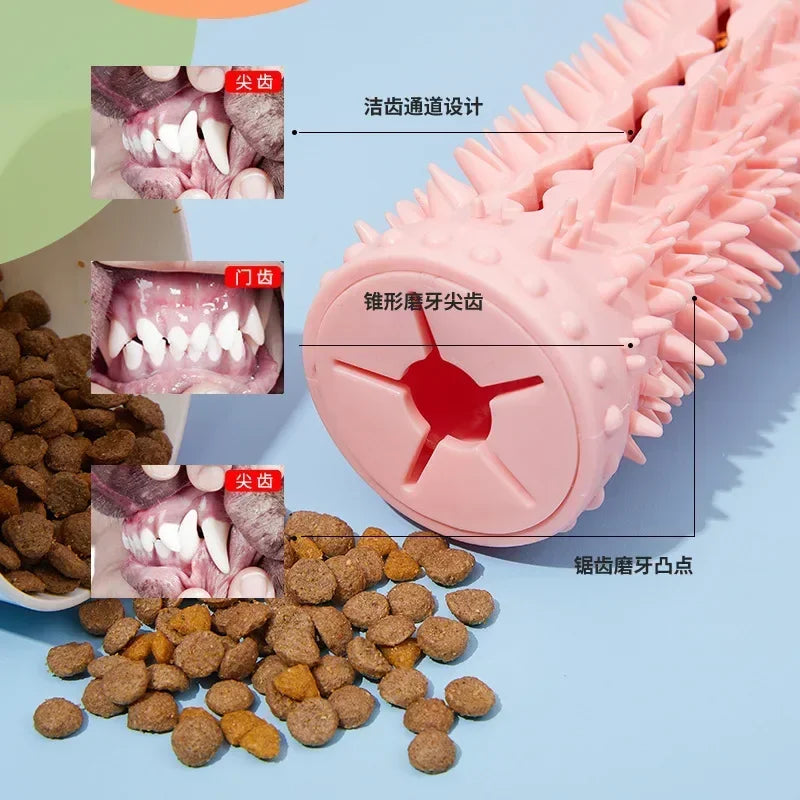 Interactive Rubber Dog Toy Ball for Chewing and Cleaning