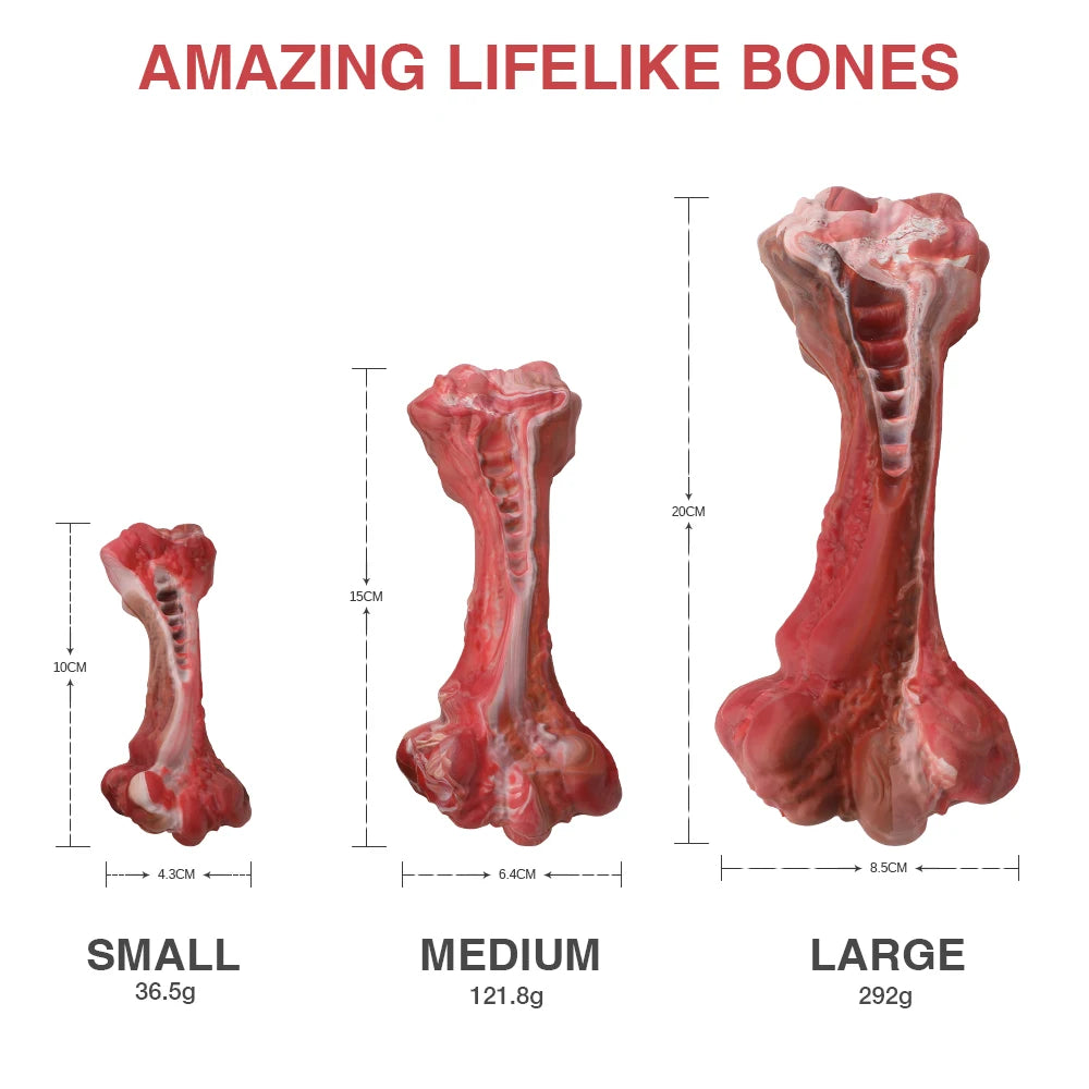 Indestructible Bone-Shaped Dog Toy for Aggressive Chewers