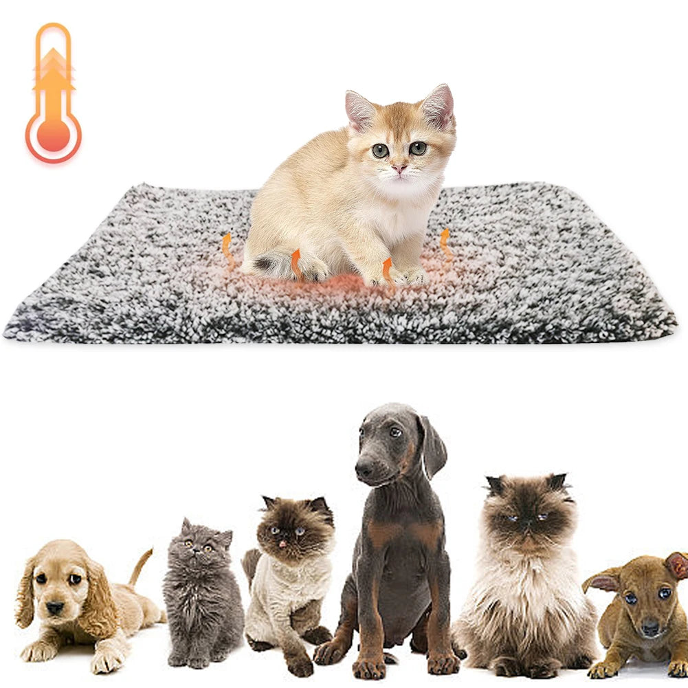 Self-Warming Thermal Pet Bed Mat for Indoor Outdoor Pets