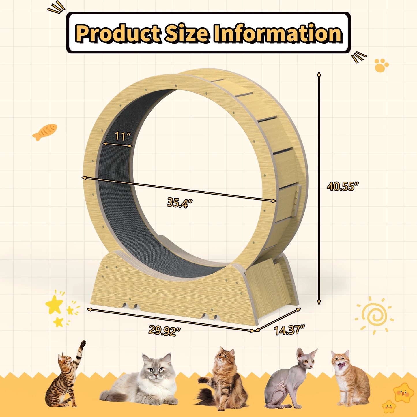 Cat Exercise Wheel for Indoor Fitness and Fun