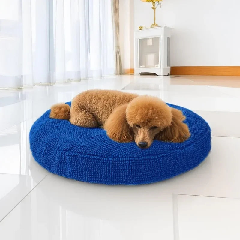 Cloud K-9 Bed for Dogs and Cats Soft and Relaxing Donut Dog Bed Chenille Material Removable Cover Washable and Dryer Safe