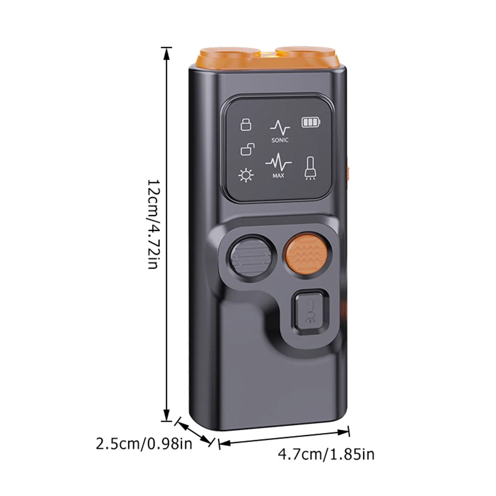 Ultrasonic Dog Bark Deterrent with LED Light and Rechargeable Battery