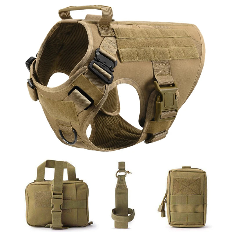 Tactical Dog Harness and Leash Set for All Breeds