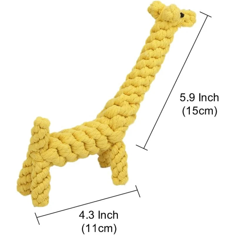 Durable Giraffe Puppy Chew Toy for Small Dog Dental Care