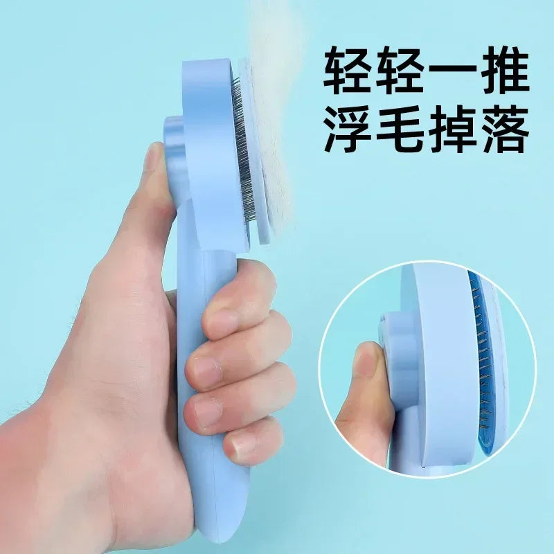 Self Cleaning Pet Slicker Brush for Dogs and Cats