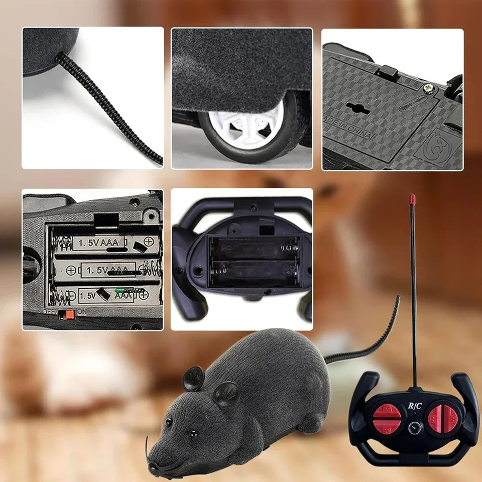 Remote Controlled Cat Toy with Realistic Motion and Interactive Fun