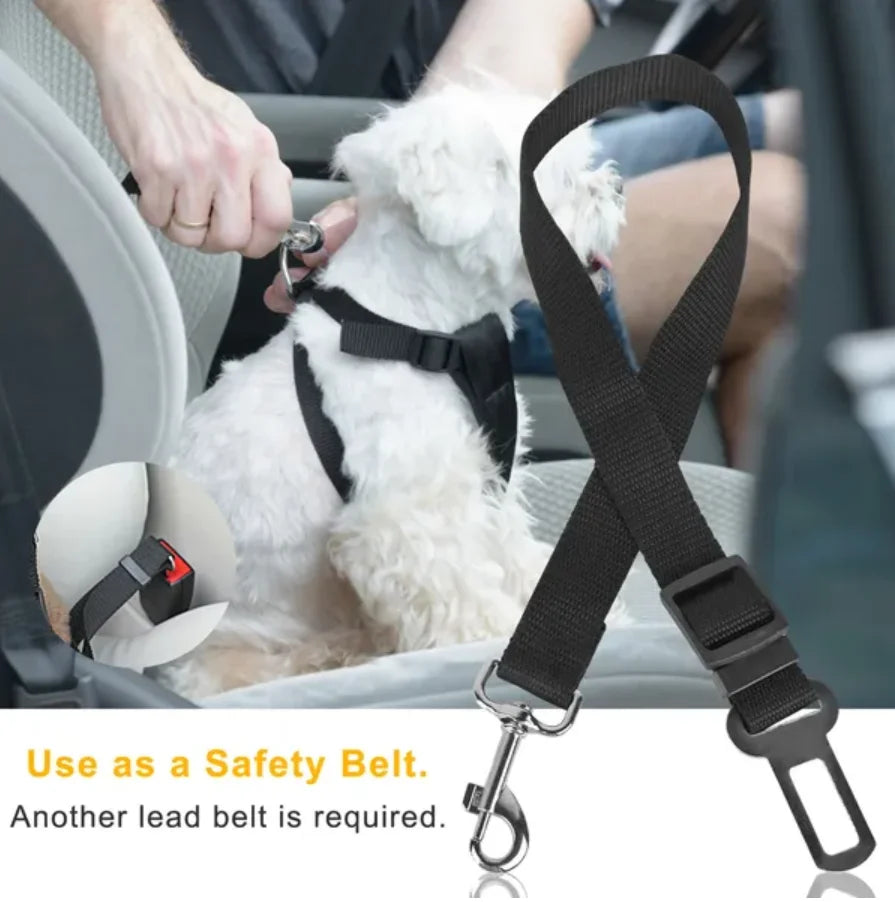 Adjustable Pet Dog Seat Belt Leash for Safety and Comfort