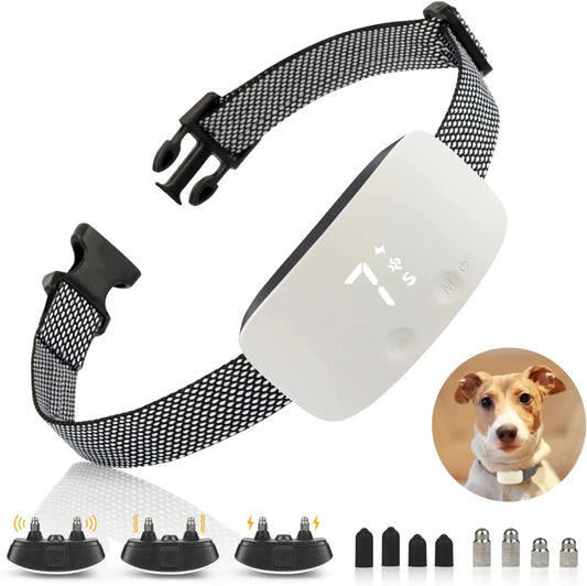 Automatic Anti Barking Dog Collar With Rechargeable Training Function