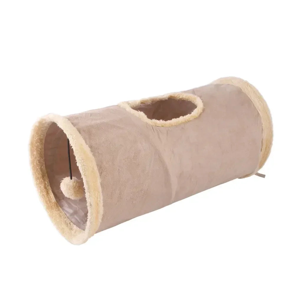 Interactive Foldable Cat Tunnel Toy for Fun and Exercise