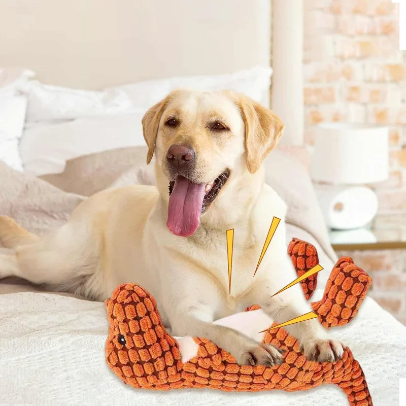 Indestructible Dinosaur Dog Toy for Chewing Training and Mental Stimulation