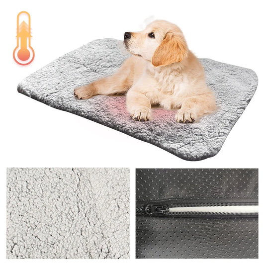 Self-Warming Thermal Cat and Dog Bed Mat for Indoor Outdoor Pets