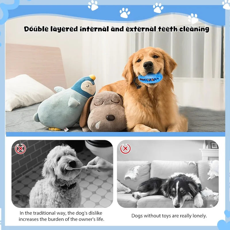 Indestructible Dog Toy for Mental Stimulation and Dental Care