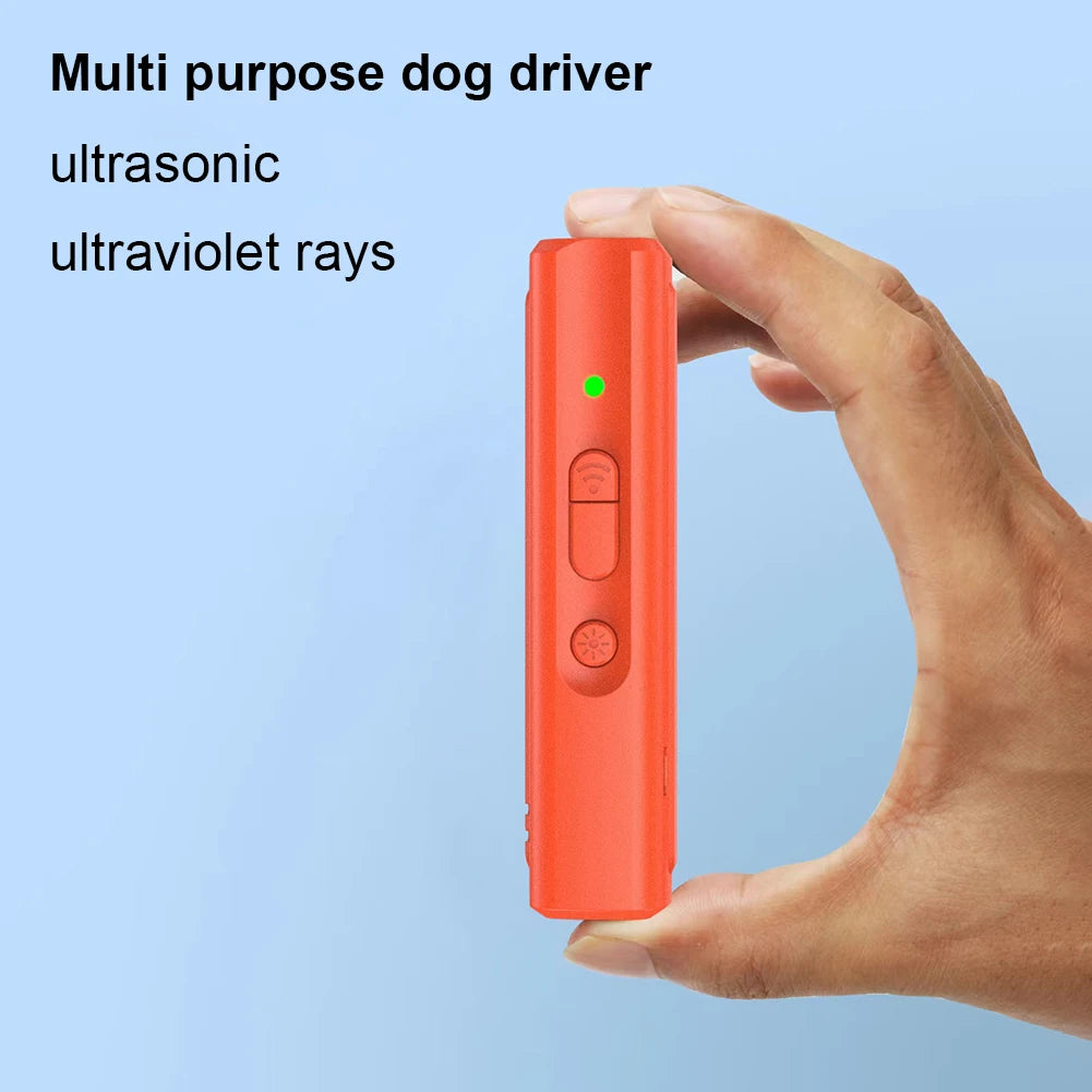 Ultrasonic Dog Bark Control Trainer with LED Flashlight