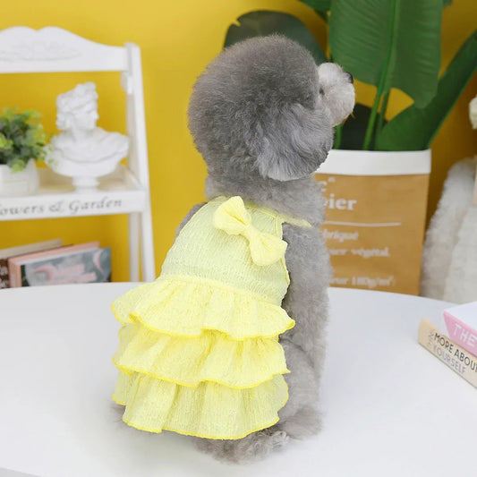Dog Princess Dress for Small Pets Cute Puppy Skirt