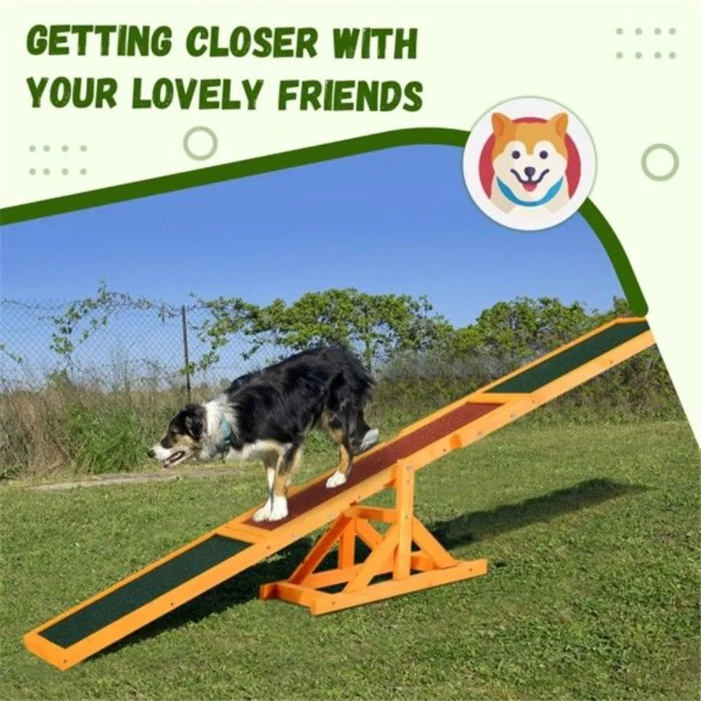 Dog Agility Ramp and Seesaw for Training and Exercise
