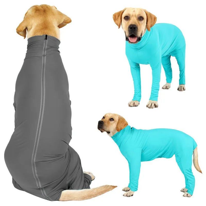 Cozy Long-Sleeved Pet Pajamas for Recovery and Comfort