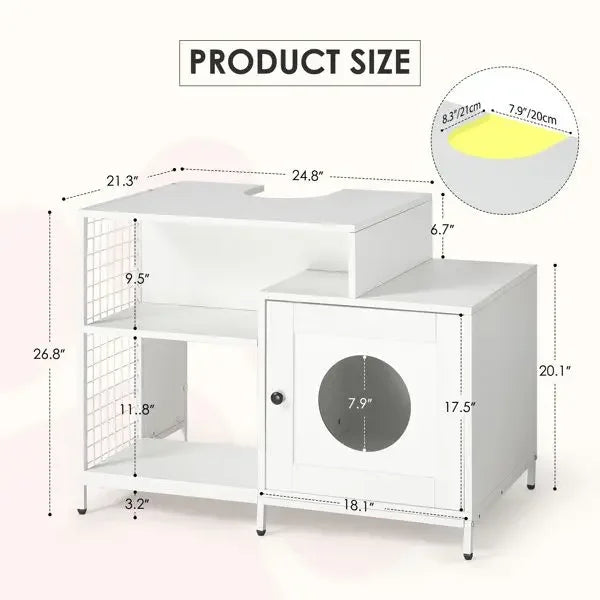 Elegant Cat Litter Box Enclosure for Stylish Home Decor