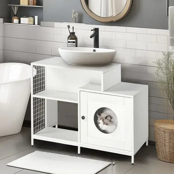 Elegant Cat Litter Box Enclosure for Stylish Home Decor
