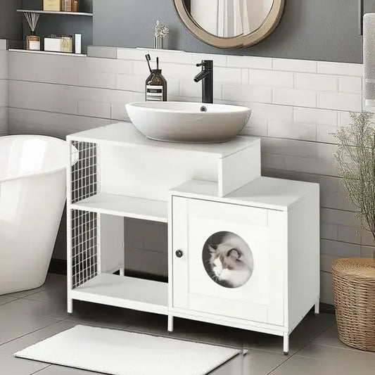 Elegant Cat Litter Box Enclosure for Stylish Home Decor
