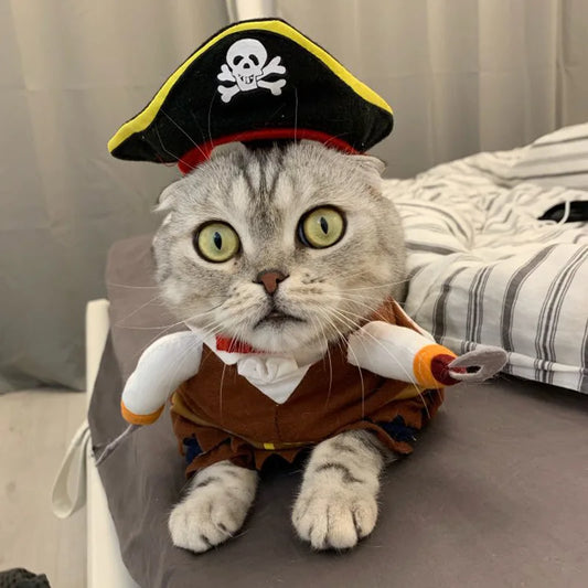 Cute Pirate Costume for Dogs and Cats All Seasons Wear