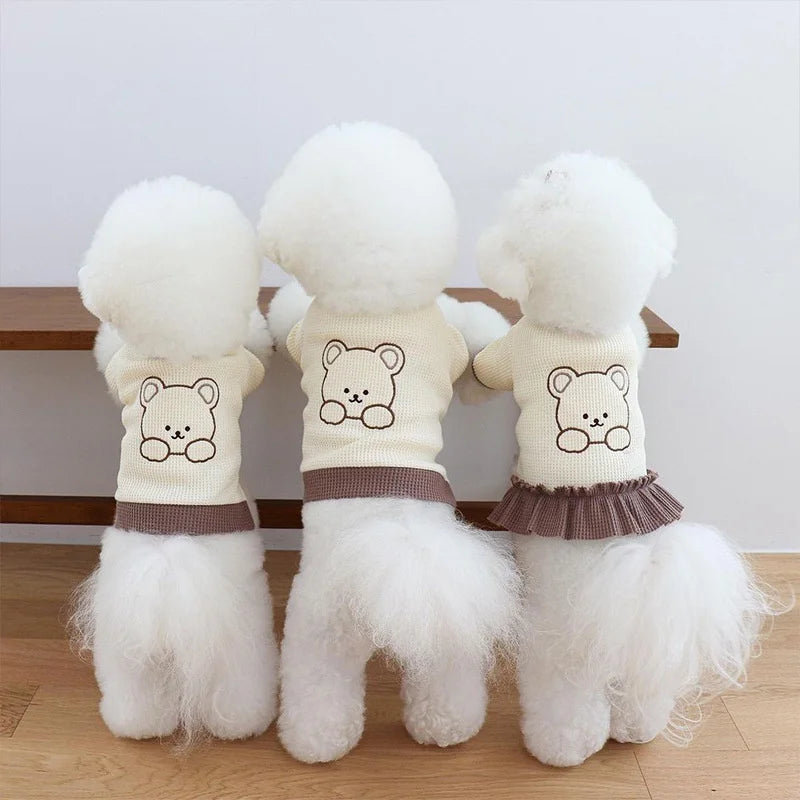 Cute Bear Dress for Dogs and Cats Pet Costume Outfit