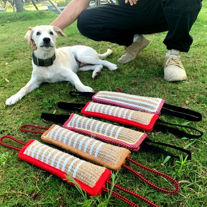 Durable Hemp Dog Tug Stick for Chewing and Training