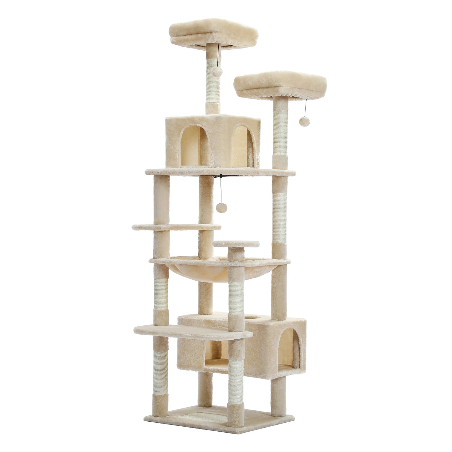 Luxury Multi-Level Cat Tree with Condo and Scratching Post