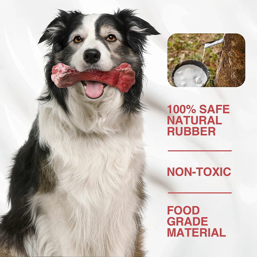 Indestructible Bone-Shaped Dog Toy for Aggressive Chewers