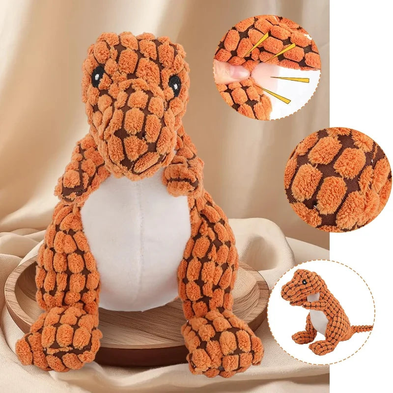Indestructible Dinosaur Dog Toy for Chewing Training and Mental Stimulation
