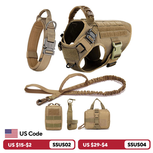 Dog Harness and Leash Set for Training and Walking