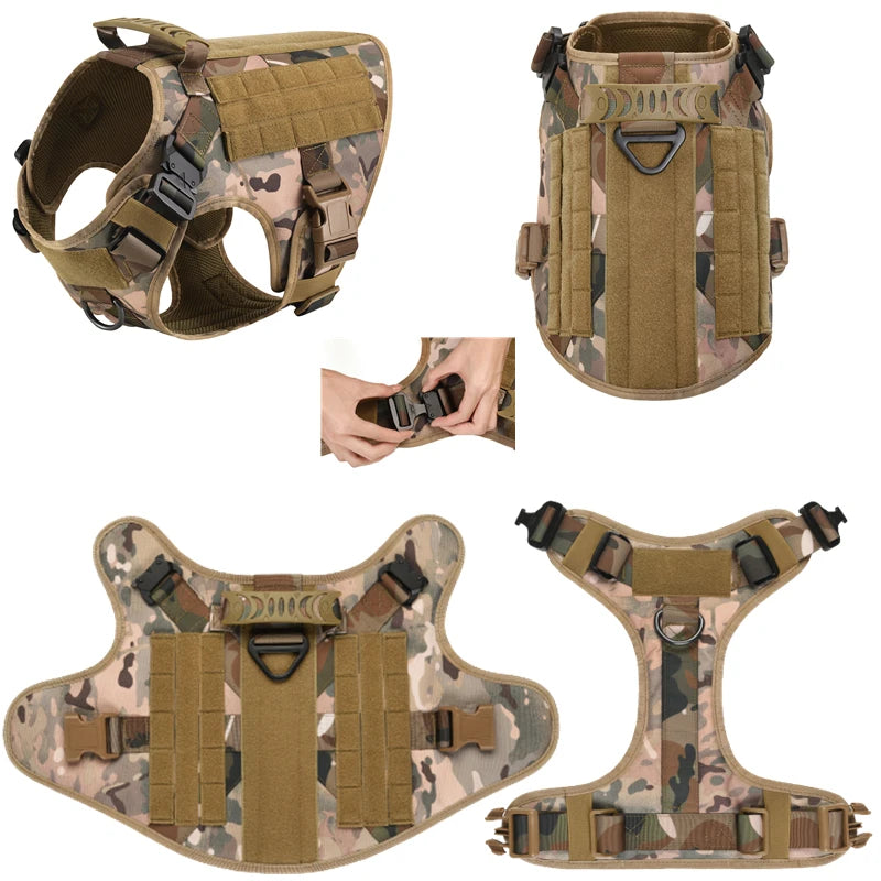 Tactical Dog Harness and Leash Set for All Breeds